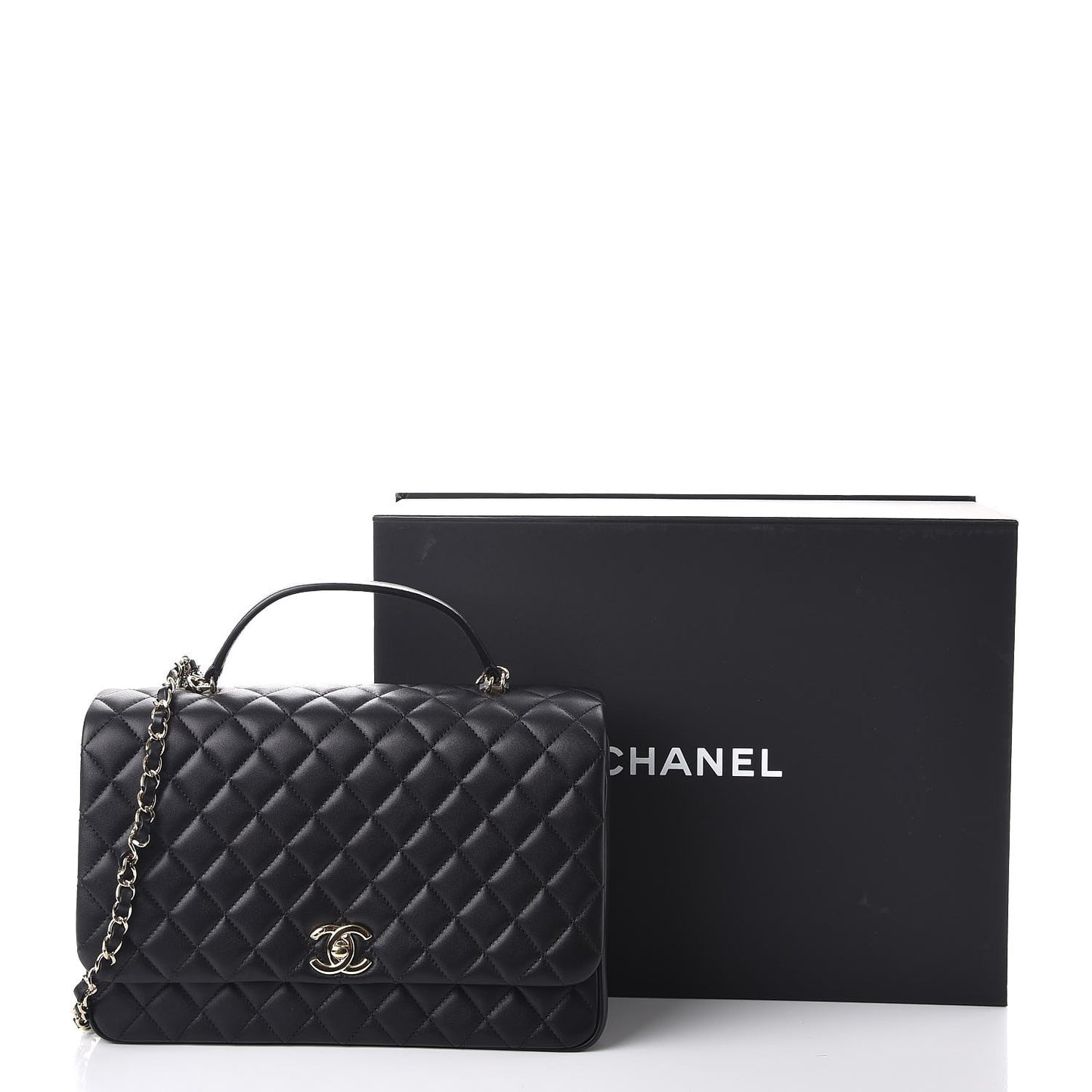 Lambskin Quilted Medium Citizen Chic Flap Black