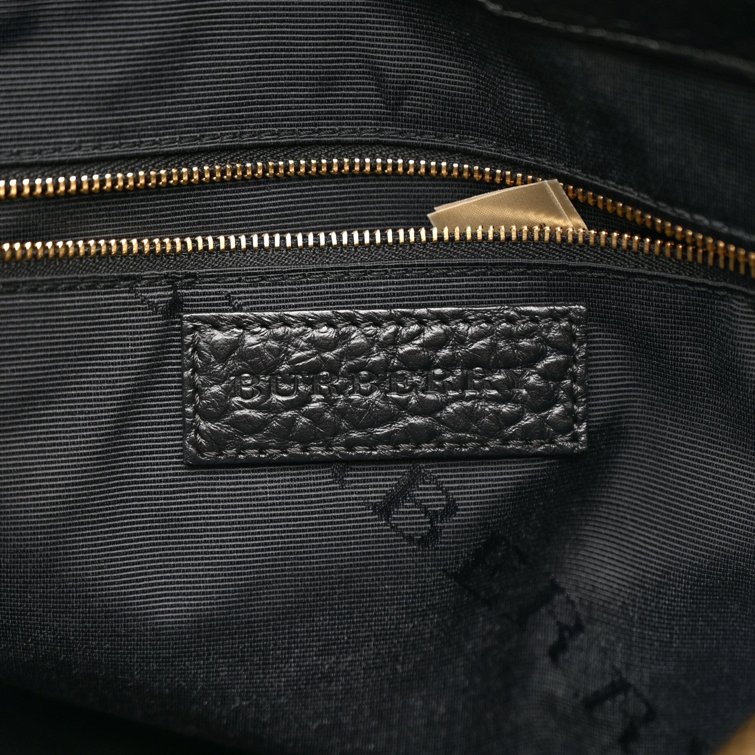 Burberry Heritage Grain Check Embossed Medium Dewsbury Tote Black 6 of 14
