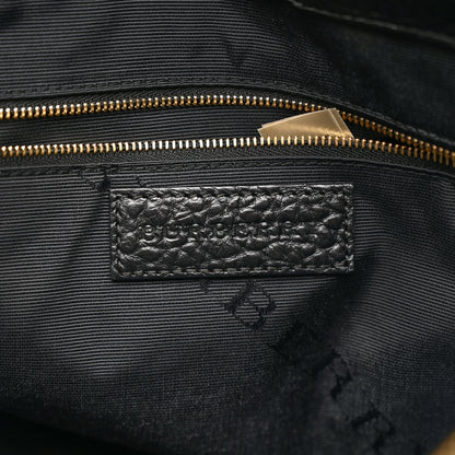 Burberry Heritage Grain Check Embossed Medium Dewsbury Tote Black 6 of 14