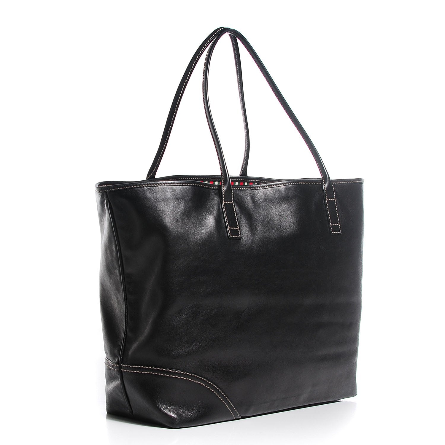 Gucci Leather Medium New Britt Tote Black 3 of 9