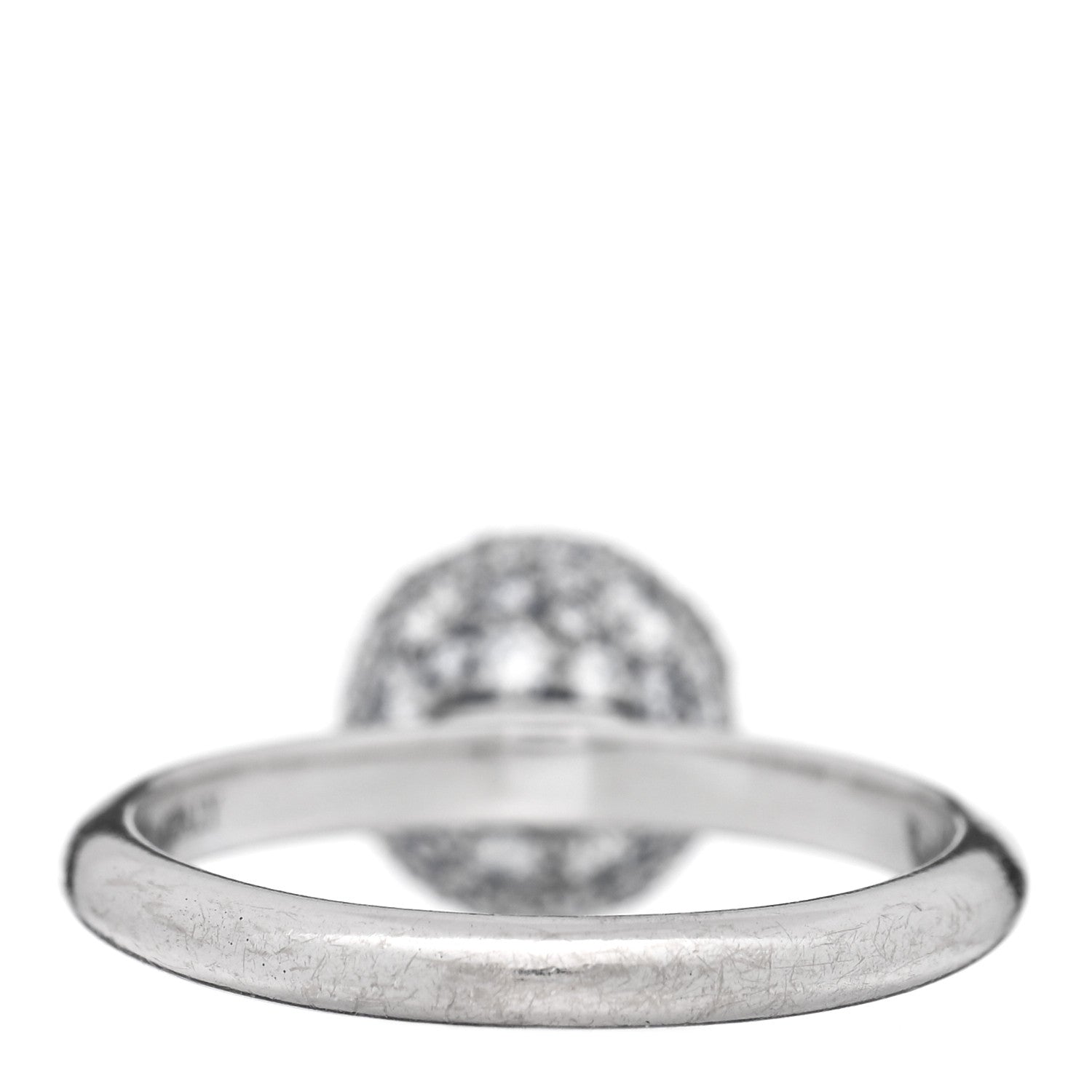 ティファニーです。 Tiffany 18K White Gold Diamond 8mm Hardwear Ball Ring 53 6.25