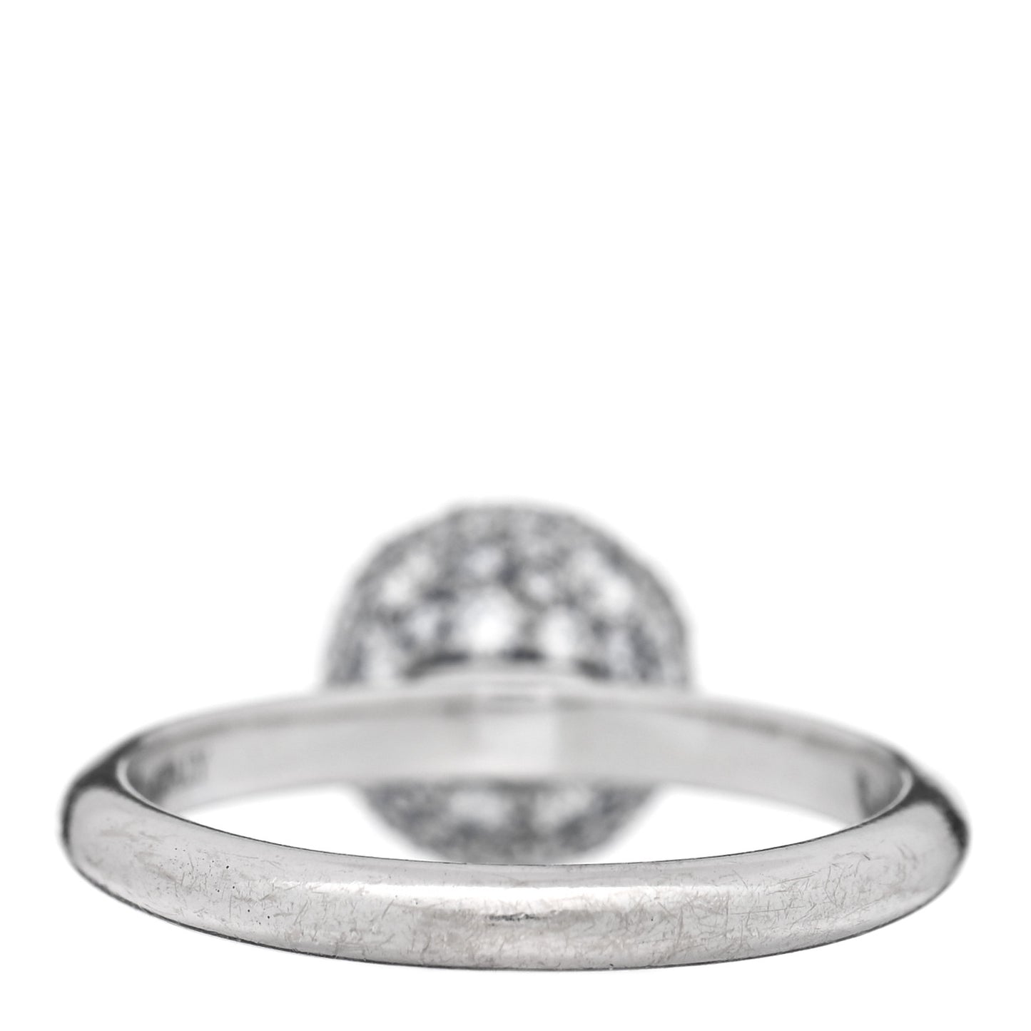 18K White Gold Diamond 8mm Hardwear Ball Ring 53 6.25
