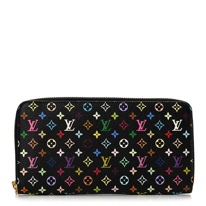Louis Vuitton Monogram Multicolor Zippy Wallet Black Grenade 1 of 10