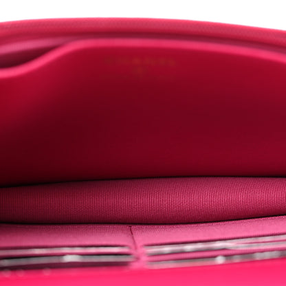 Chanel Lambskin Quilted Top Handle Wallet On Chain WOC Pink 5 of 14