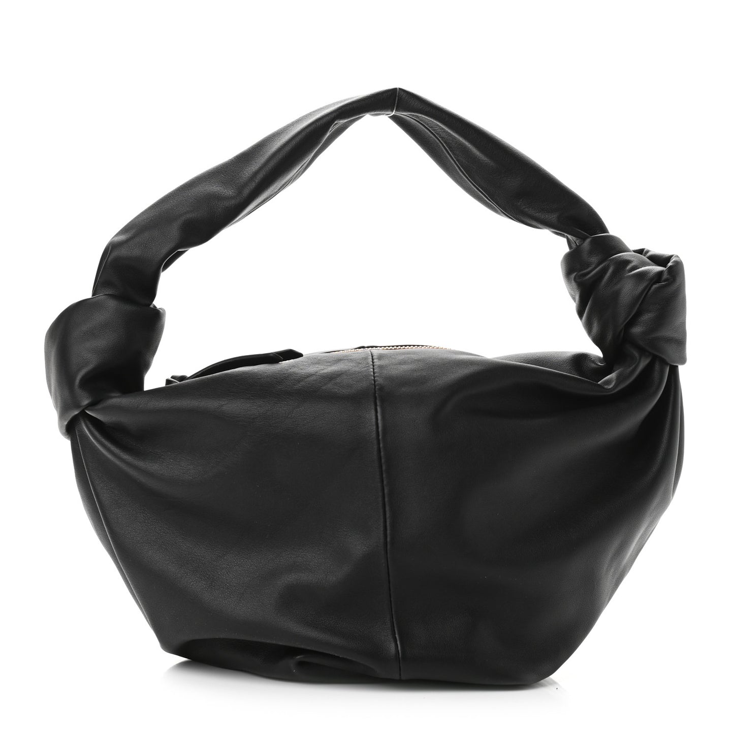 Calfskin Teen Double Knot Hobo Black