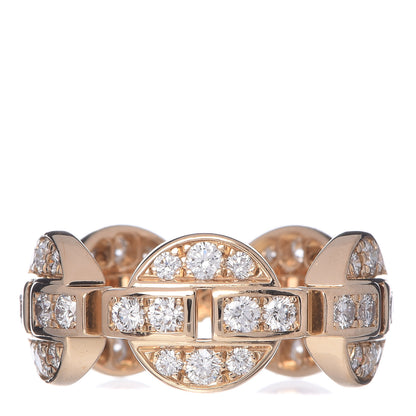 Cartier 18K Yellow Gold Diamond Himalia Full Circle Ring 50 5.25 1 of 6