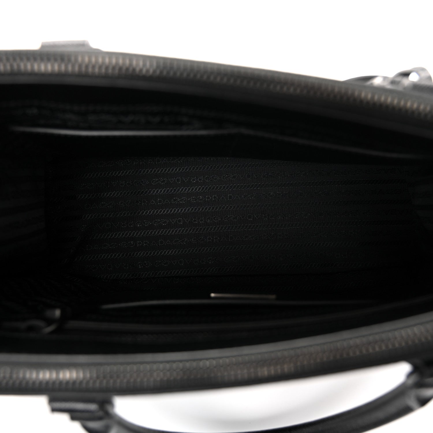 Prada Saffiano Lux Monochrome Large Galleria Double Zip Tote Black 5 of 10