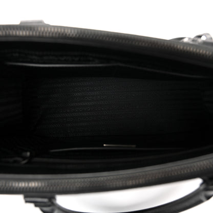 Prada Saffiano Lux Monochrome Large Galleria Double Zip Tote Black 5 of 10