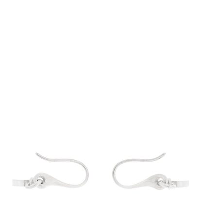 Gucci Sterling Silver Trademark Heart Drop Earrings 3 of 5