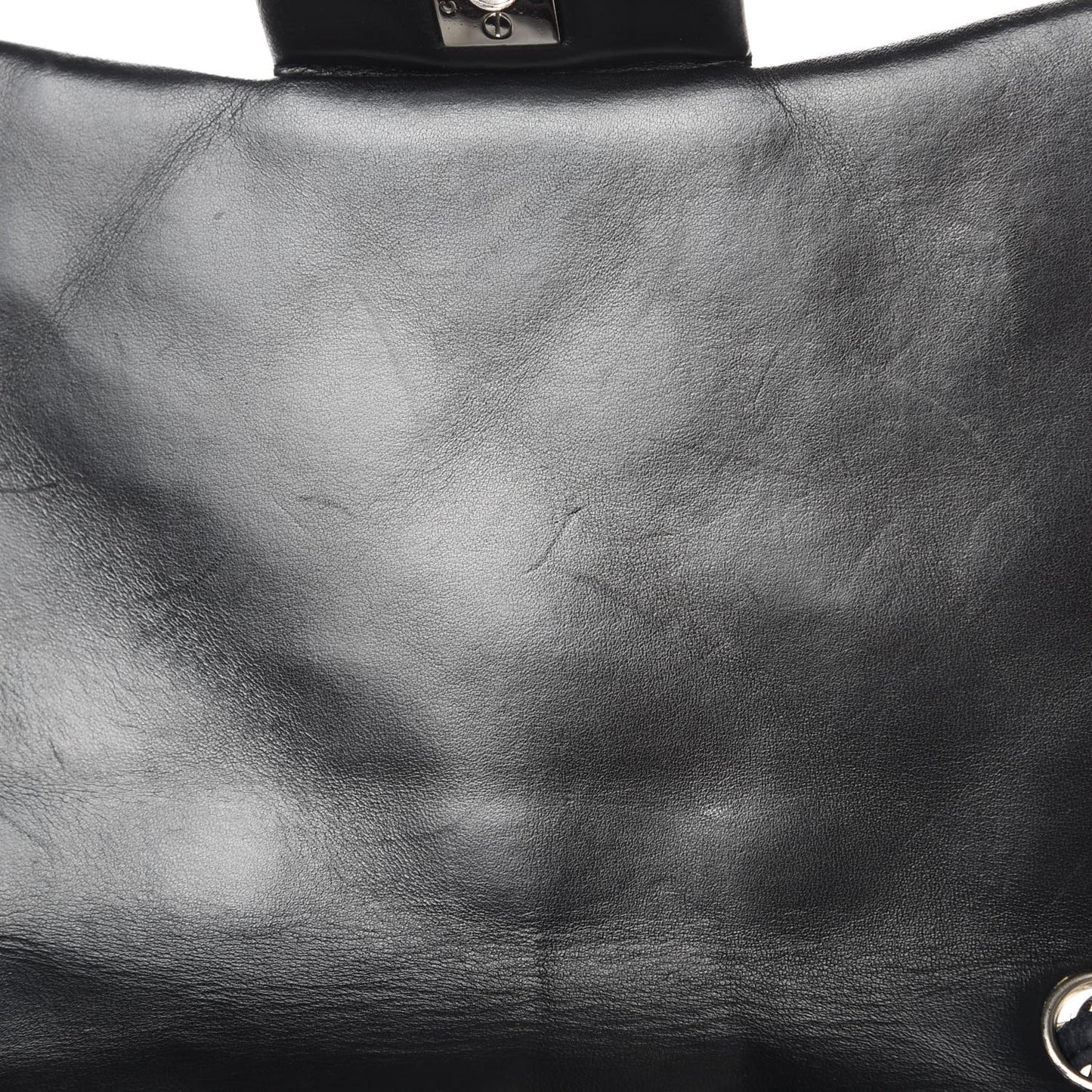 Lambskin Quilted Jumbo Single Flap Black