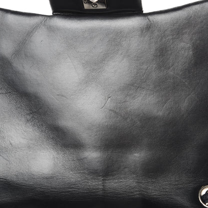 Chanel Lambskin Quilted Jumbo Single Flap Black 13 of 15