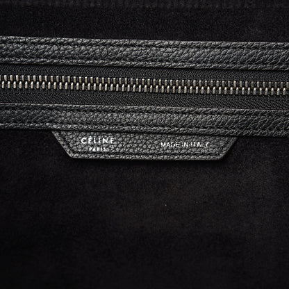 Celine Drummed Calfskin Mini Luggage Black 5 of 11