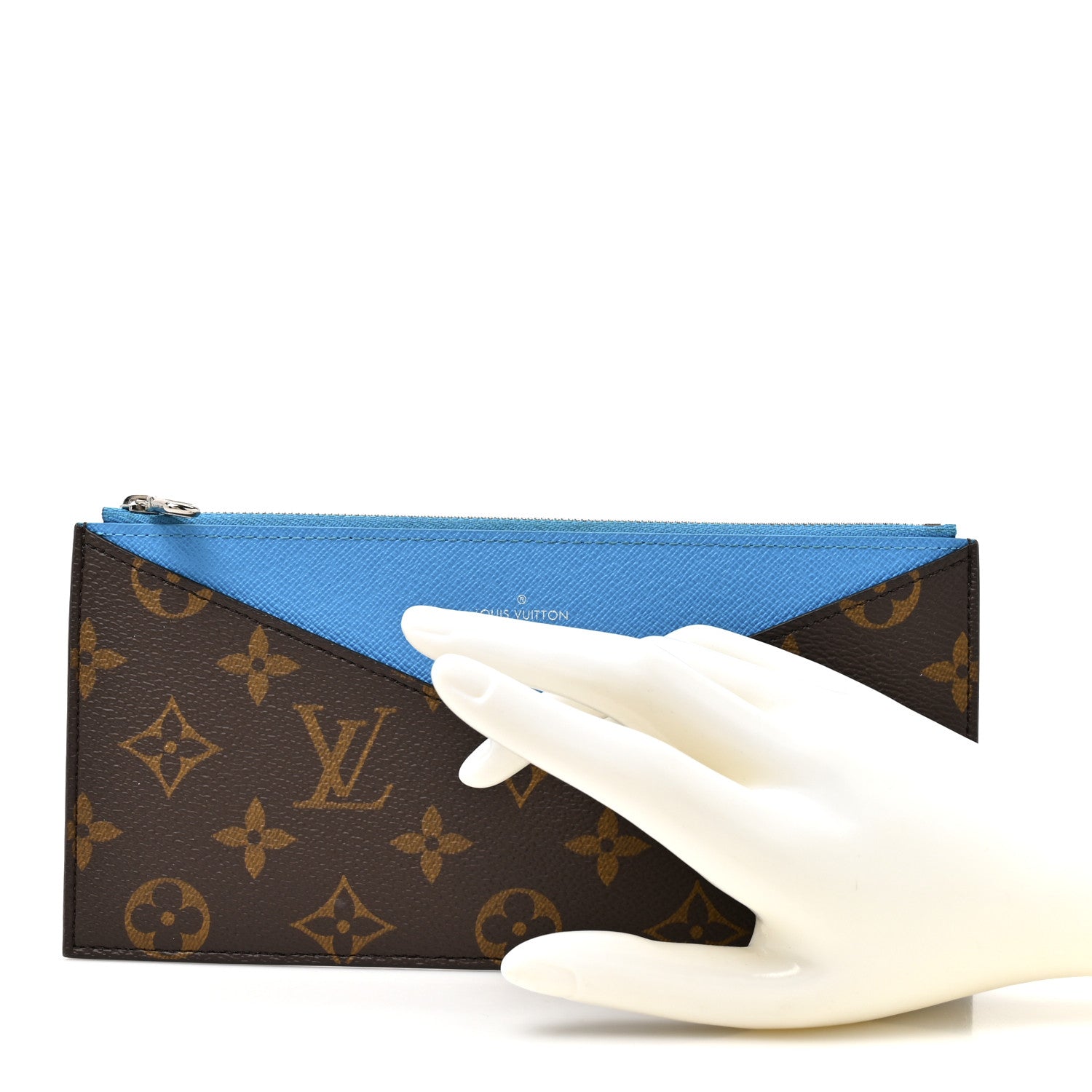 Louis Vuitton Monogram Kirigami Wallet Zippered Insert Gaston Blue 2 of 7