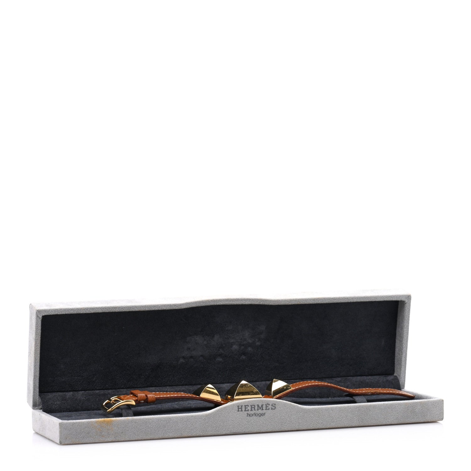 Hermes Stainless Steel Epsom 23mm Medor Quartz Watch Gold Gold 6 of 6