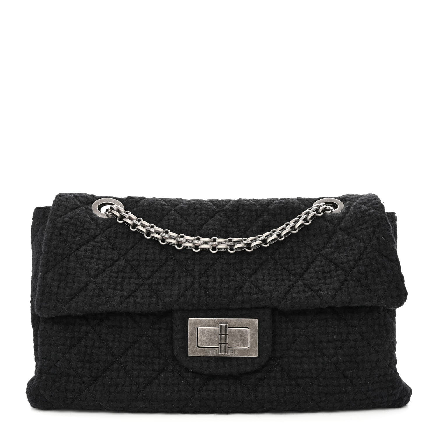 Chanel Tweed XXL Reissue Flap Black 1 of 10