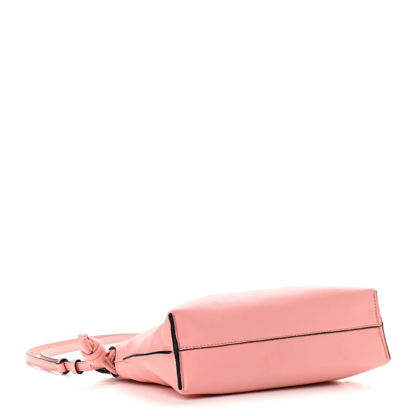 Calfskin Mini Flamenco Knot Clutch Blossom