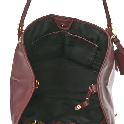 Burberry House Check Small Canterbury Tote Burgundy 5 of 12