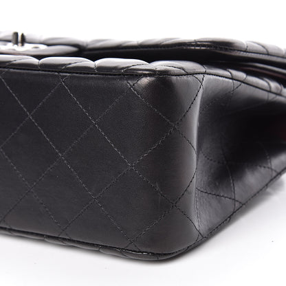 Chanel Lambskin Quilted Jumbo Double Flap Black 12 of 13