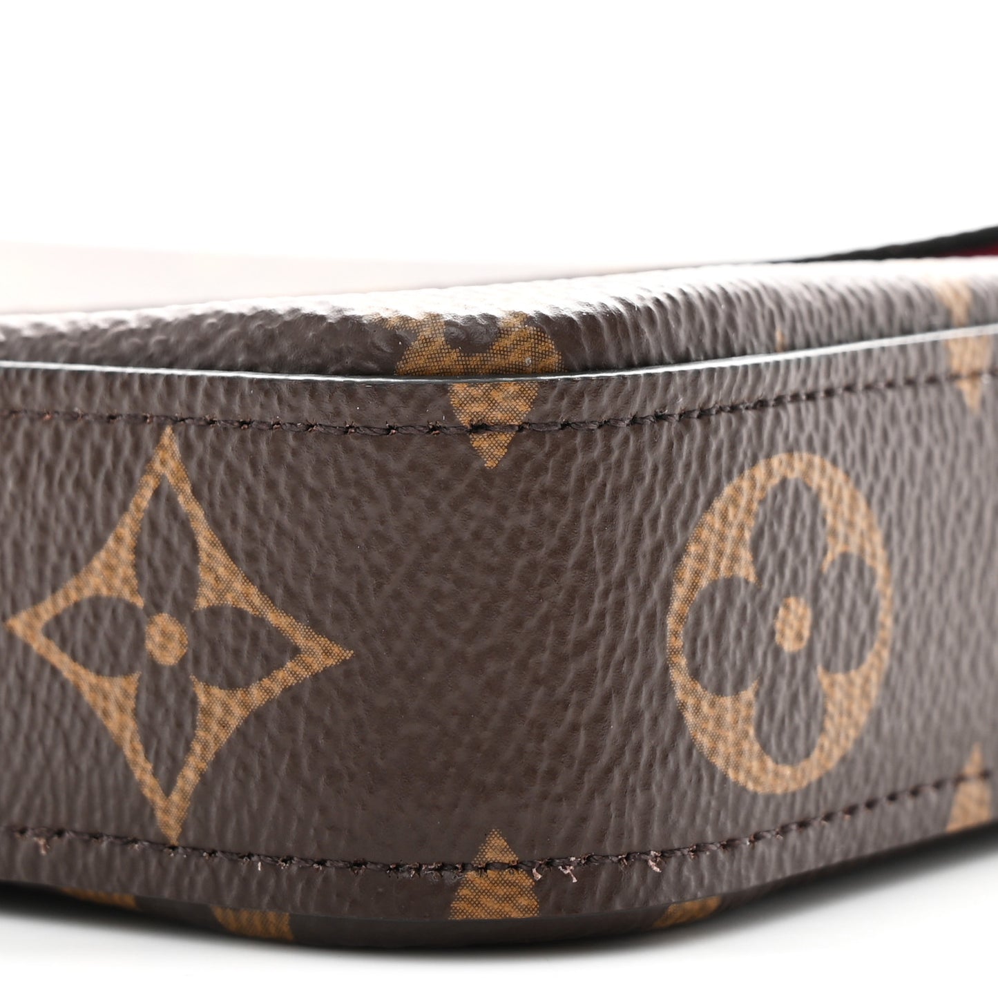 Monogram Pochette Felicie Chain Wallet Fuchsia