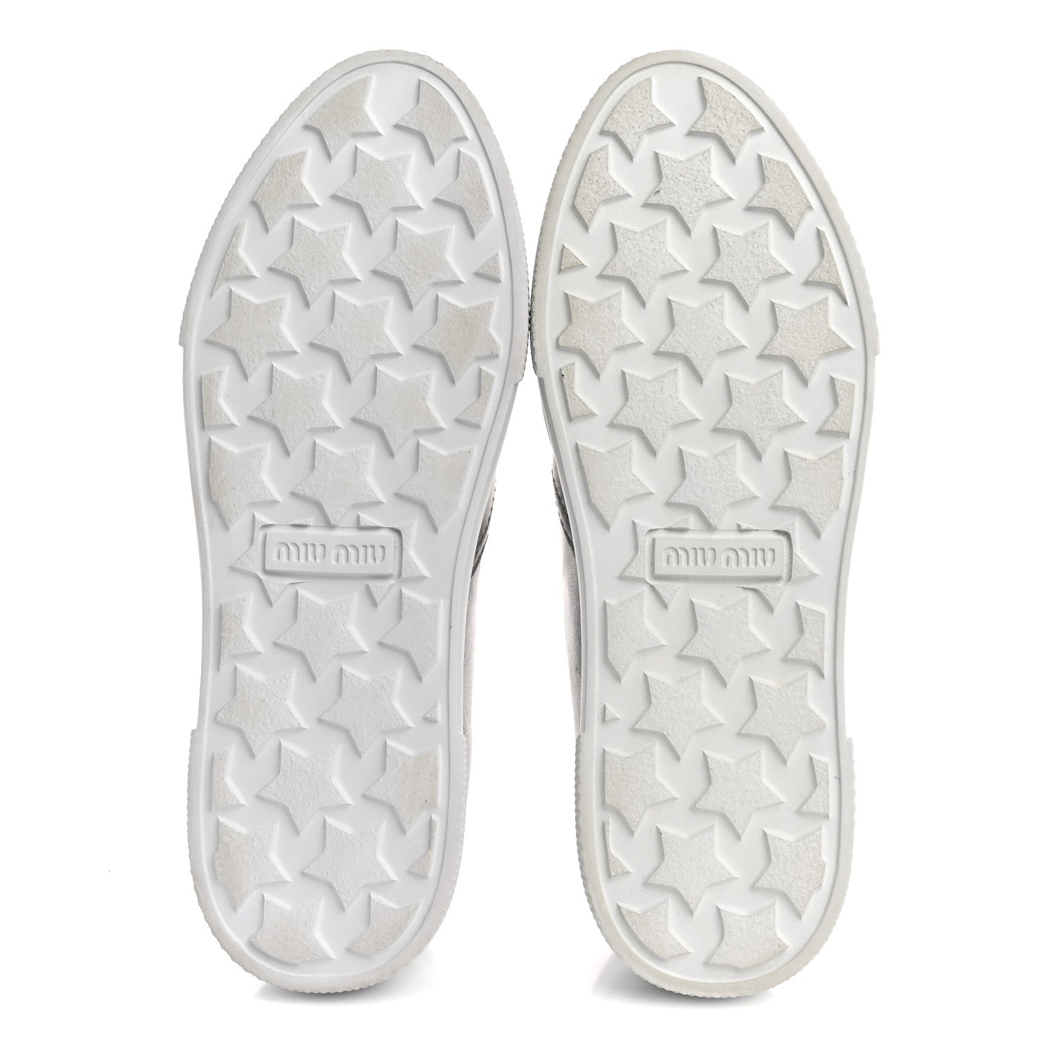 Miu Miu Mordore Crystal Embellished Womens Slip On Trainers 36 Cromo 6 of 14