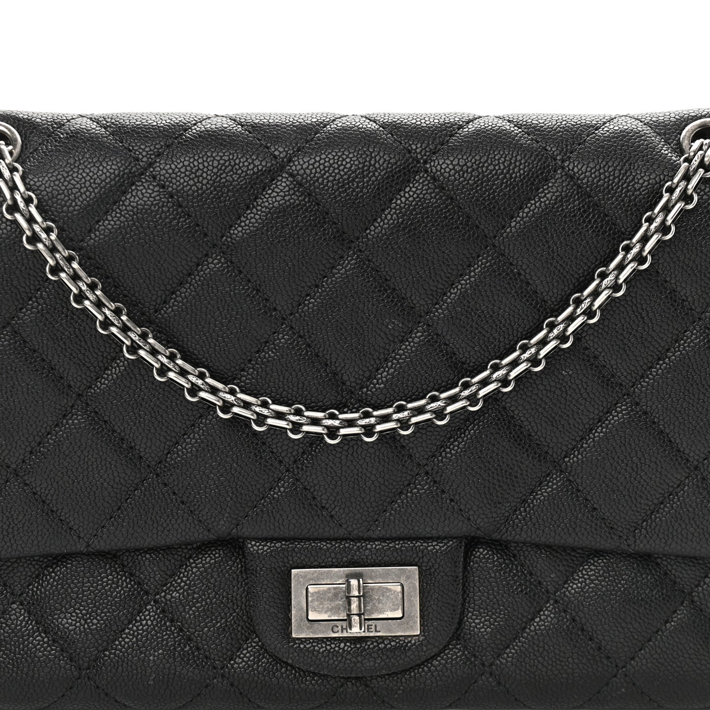 Caviar Quilted 2.55 Reissue 227 Flap Black