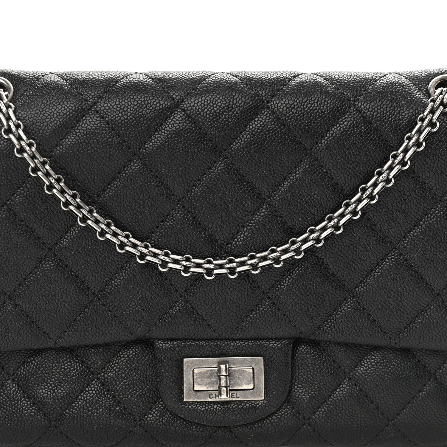 Chanel Caviar Quilted 2.55 Reissue 227 Flap Black 8 of 10