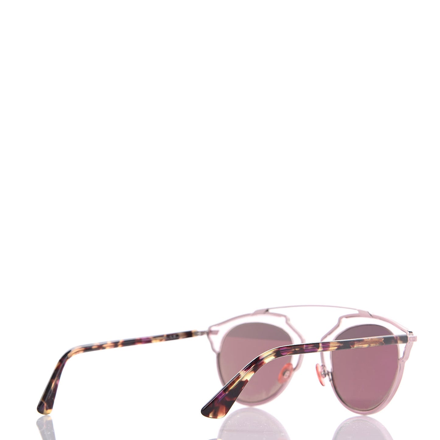 Mirrored So Real Sunglasses Pink Tortoise