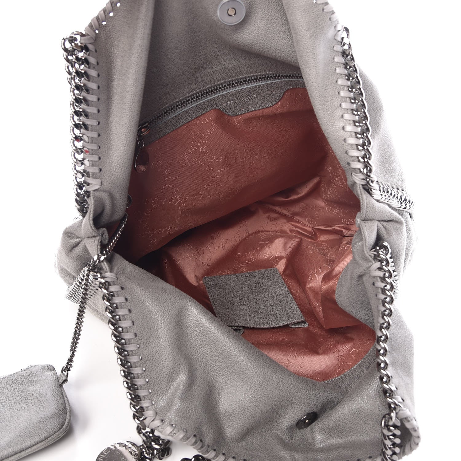 Stella McCartney Shaggy Deer Big Falabella Tote Grey 6 of 9