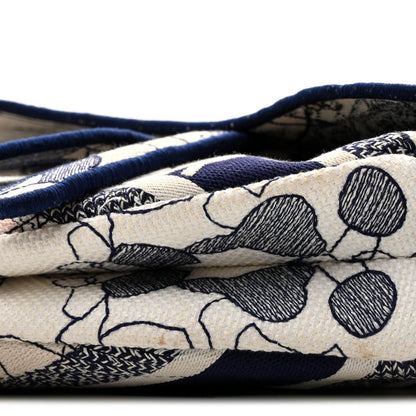 Christian Dior Canvas Embroidered Around the World Saddle Bag Blue 18 of 27
