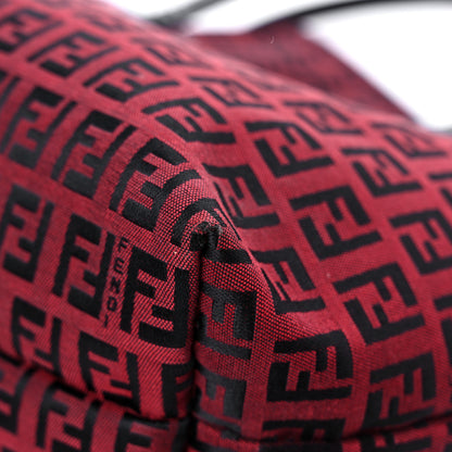 Fendi Zucchino Tote Red Black 11 of 13
