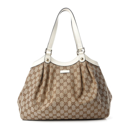 Gucci Monogram Shoulder Bag White 1 of 10