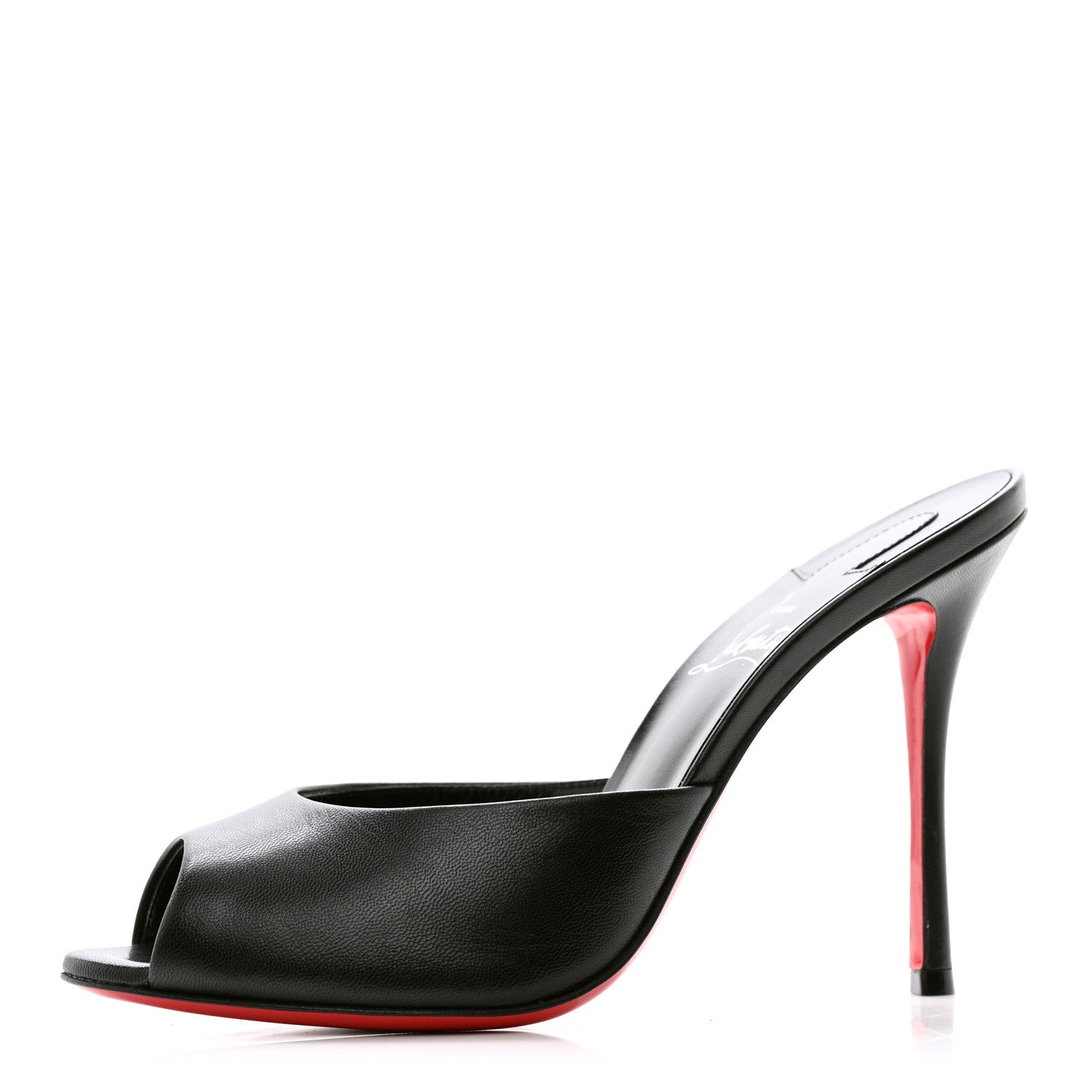 Christian Louboutin Nappa Me Dolly 100 Sandals 37.5 Black 1 of 9