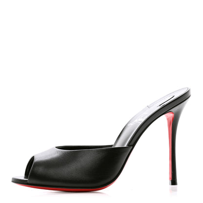 Christian Louboutin Nappa Me Dolly 100 Sandals 37.5 Black 1 of 9
