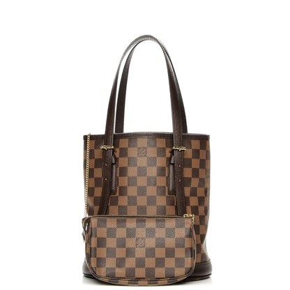 Louis Vuitton Damier Ebene Marais Bucket 23 5 of 8