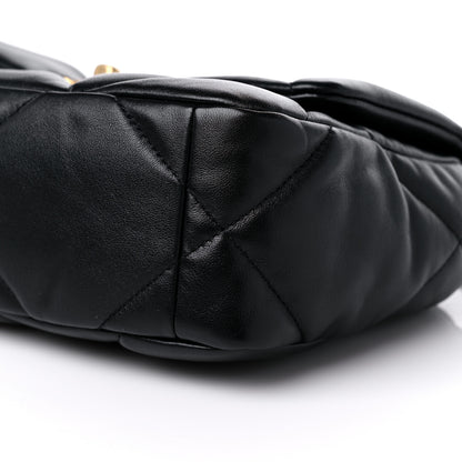 Chanel Lambskin Quilted Medium Chanel 19 Flap Black 9 of 10
