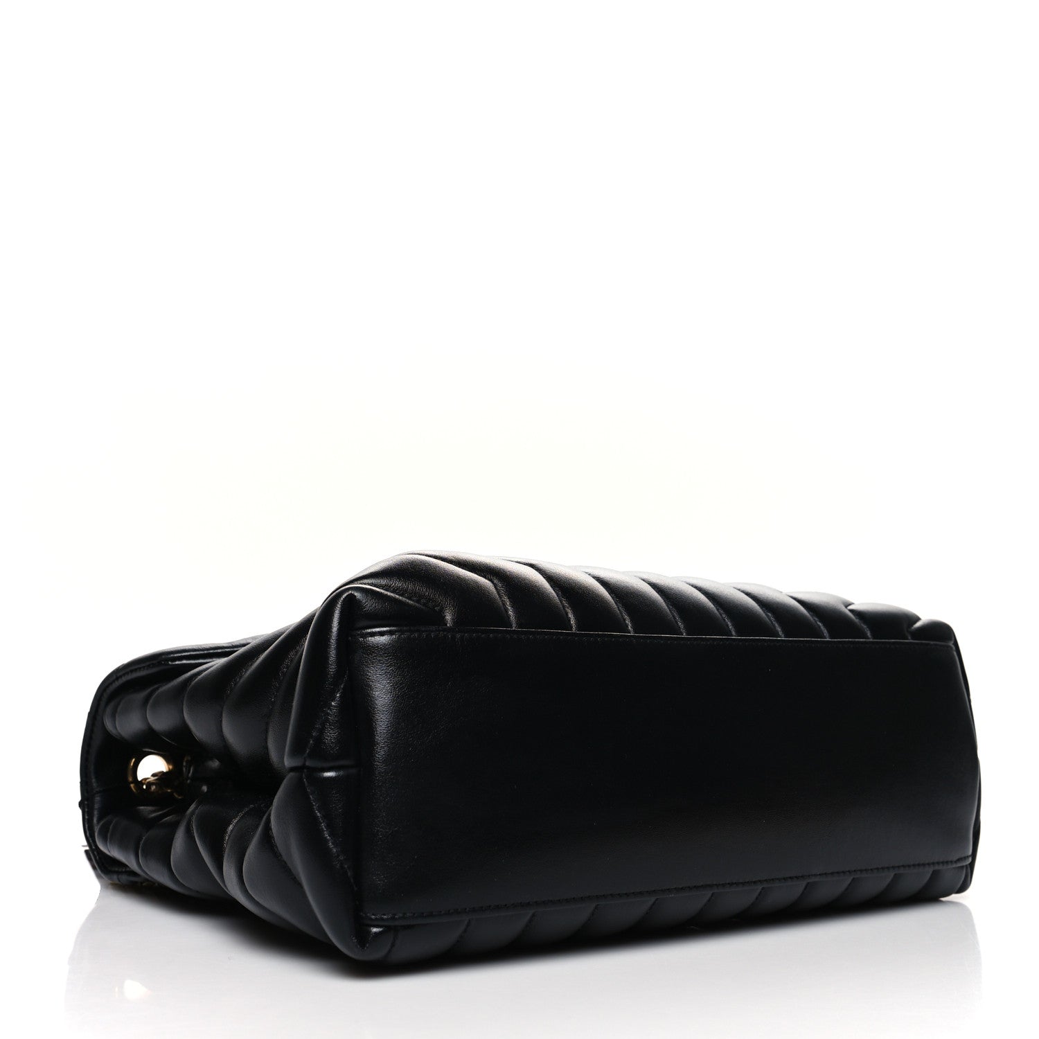 Saint Laurent Calfskin Y Quilted Monogram Medium Loulou Chain Satchel Black 4 of 14