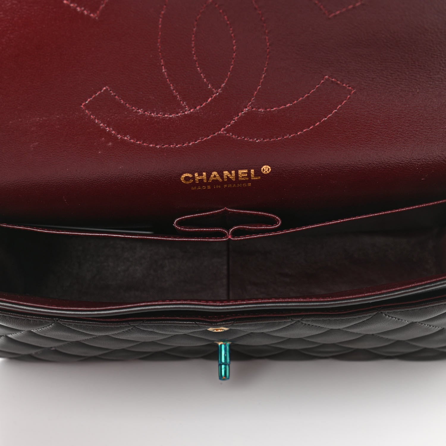 Chanel Lambskin Quilted Jumbo Double Flap Black 5 of 10