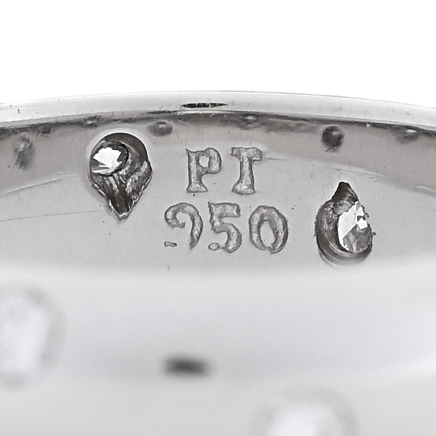 Platinum Diamond 4mm Etoile Band Ring 47 4.25