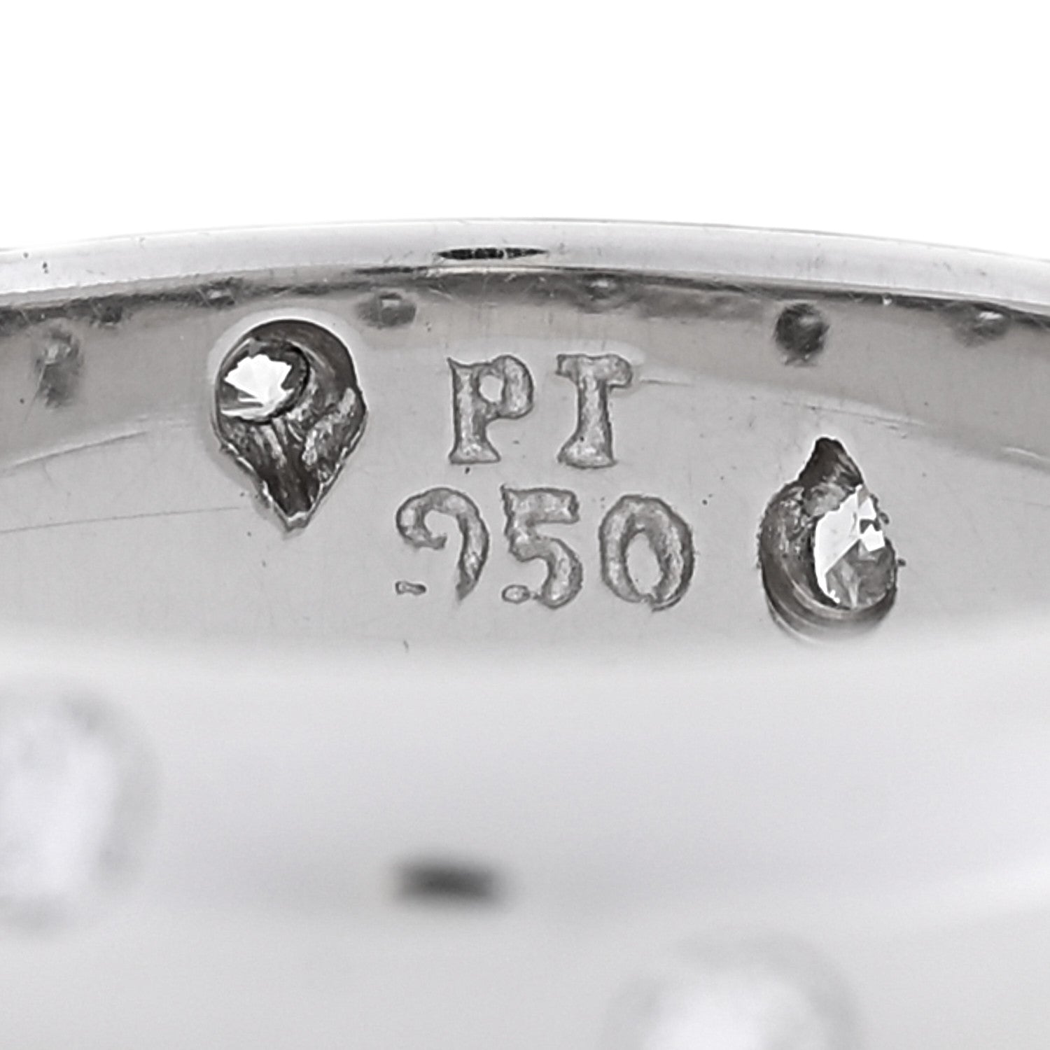 Tiffany Platinum Diamond 4mm Etoile Band Ring 47 4.25 5 of 5
