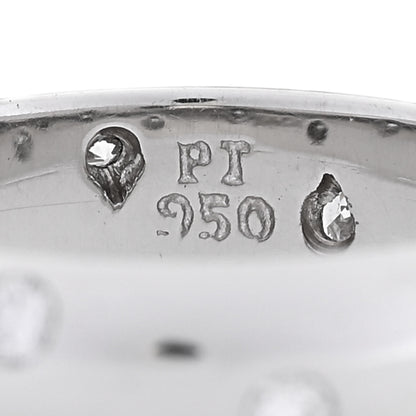Tiffany Platinum Diamond 4mm Etoile Band Ring 47 4.25 5 of 5