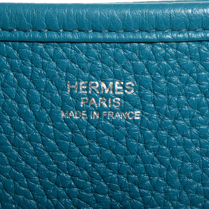 Hermes Taurillon Clemence Evelyne III PM Bleu Izmir 10 of 14
