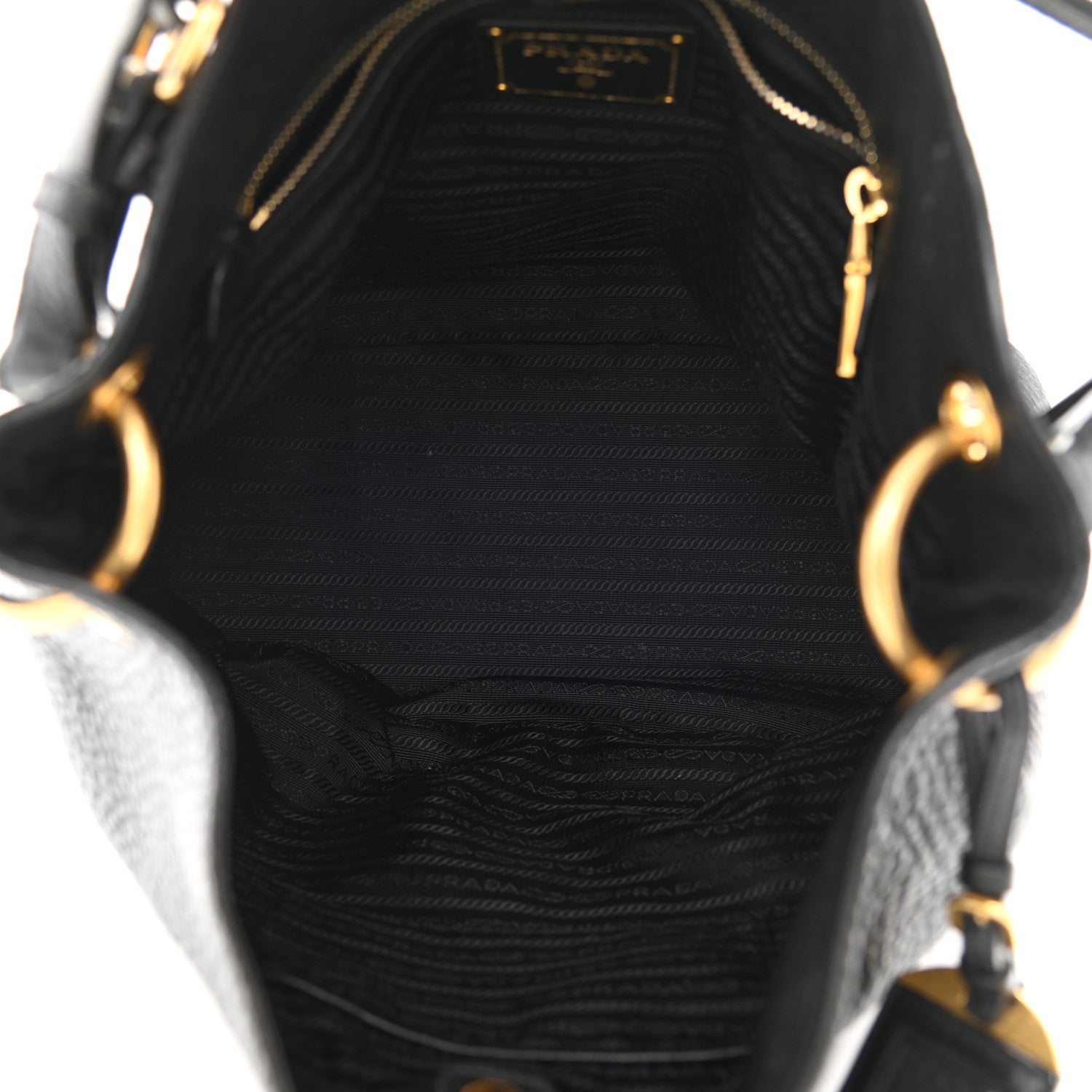 Prada Vitello Daino Hobo Black 4 of 10
