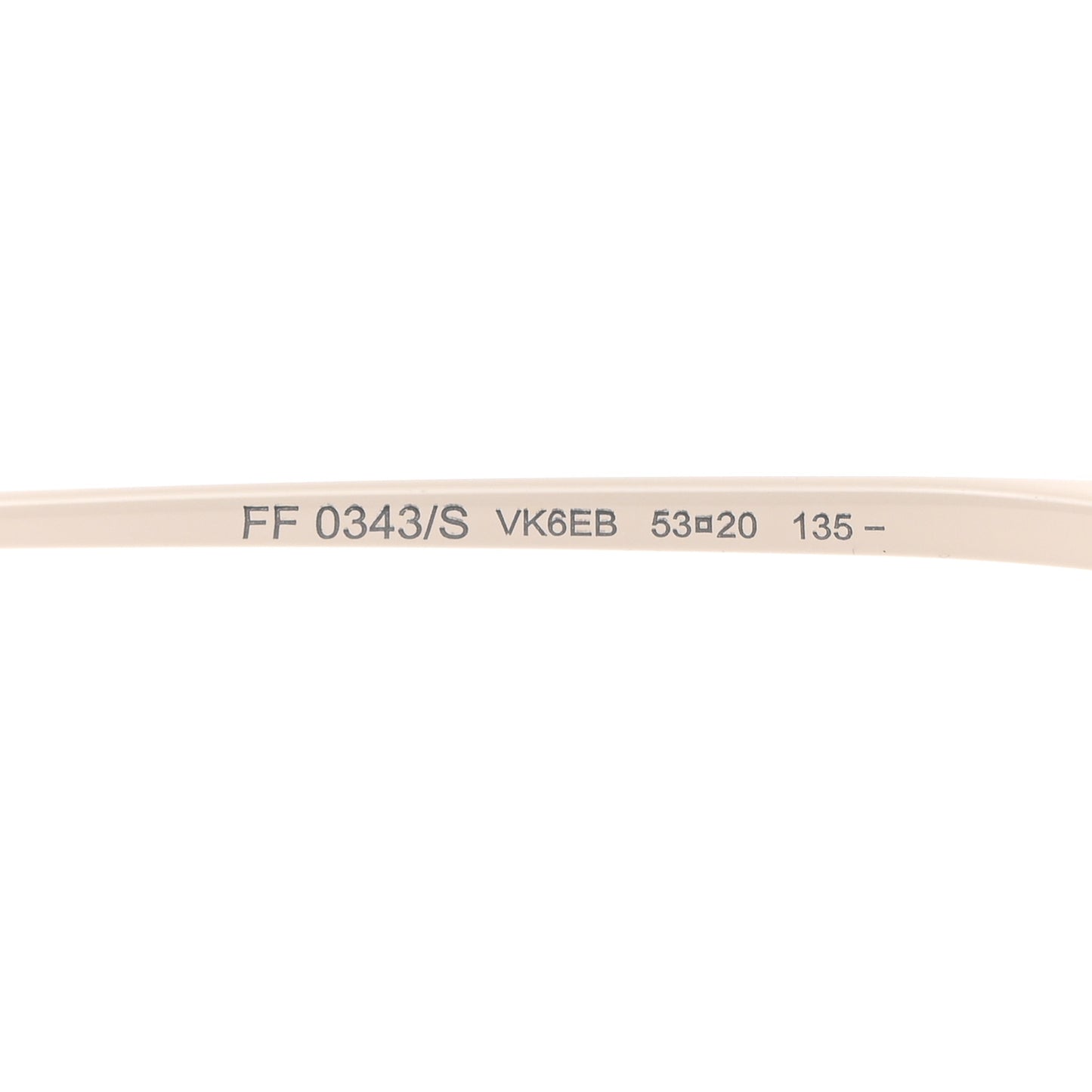 Metal F is Fendi Printed Run Away Round Frame Sunglasses FF 0343/S White