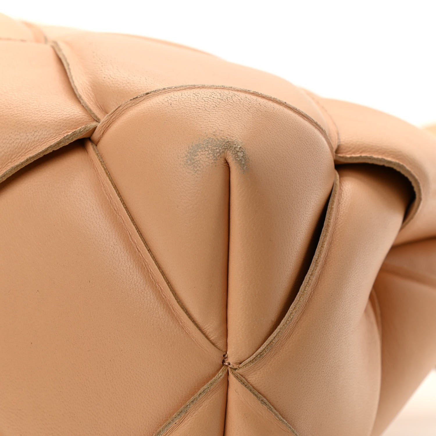 Bottega Veneta Nappa Intreccio Padded Top Handle Shoulder Bag Almond 9 of 17