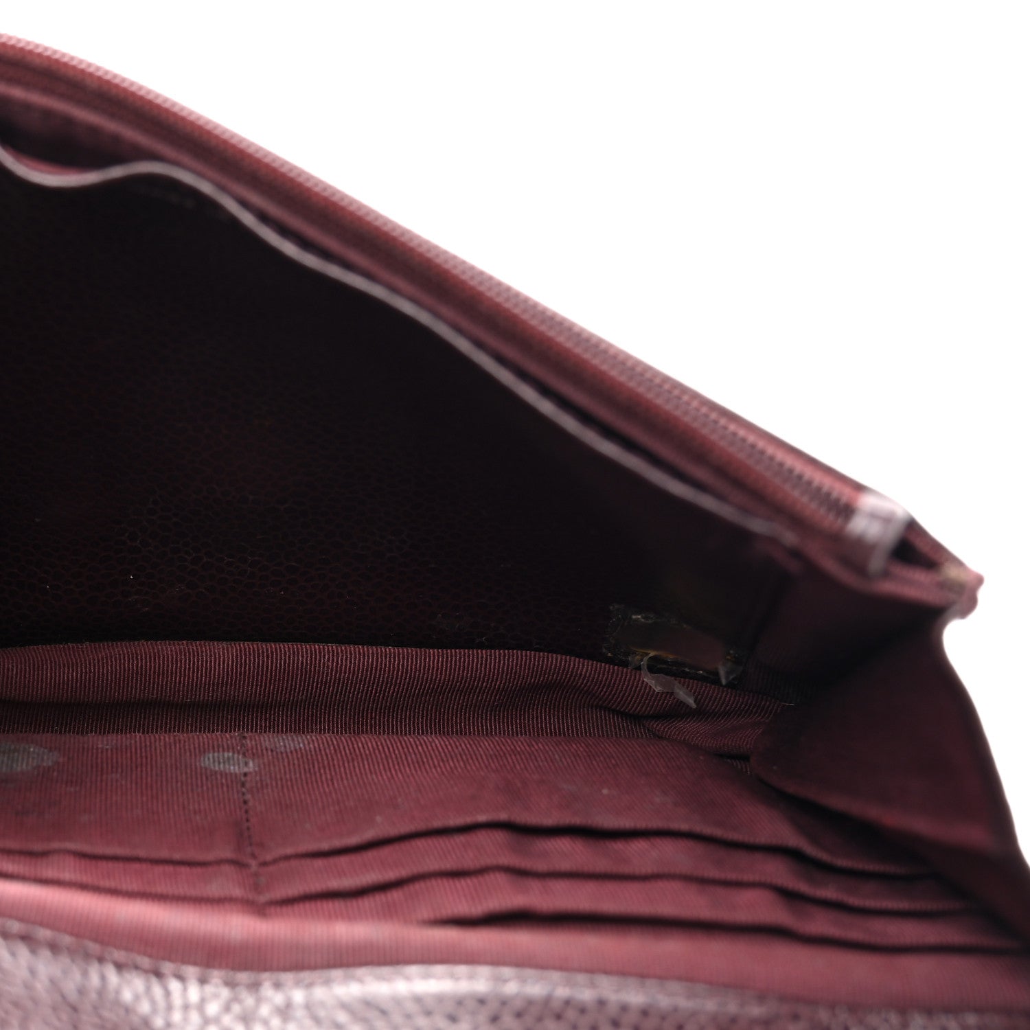 Chanel Caviar Timeless CC Wallet On Chain WOC Dark Brown 5 of 17