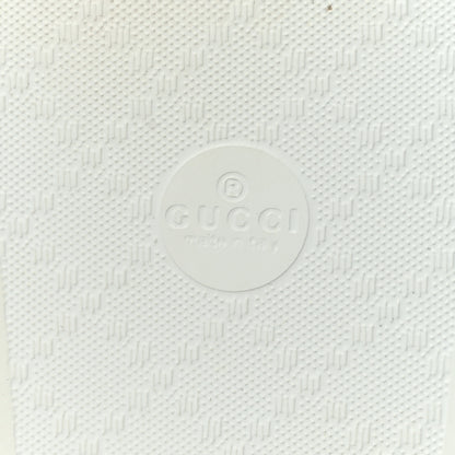 Gucci Rubber GG Monogram Perforated Womens Slide Sandals 37 Great White 7 of 9