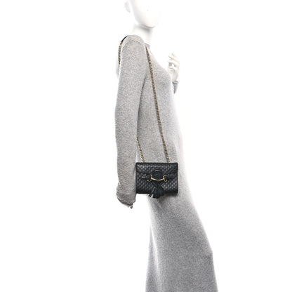 Gucci Soft Microguccissima Mini Emily Chain Shoulder Bag Black 2 of 11