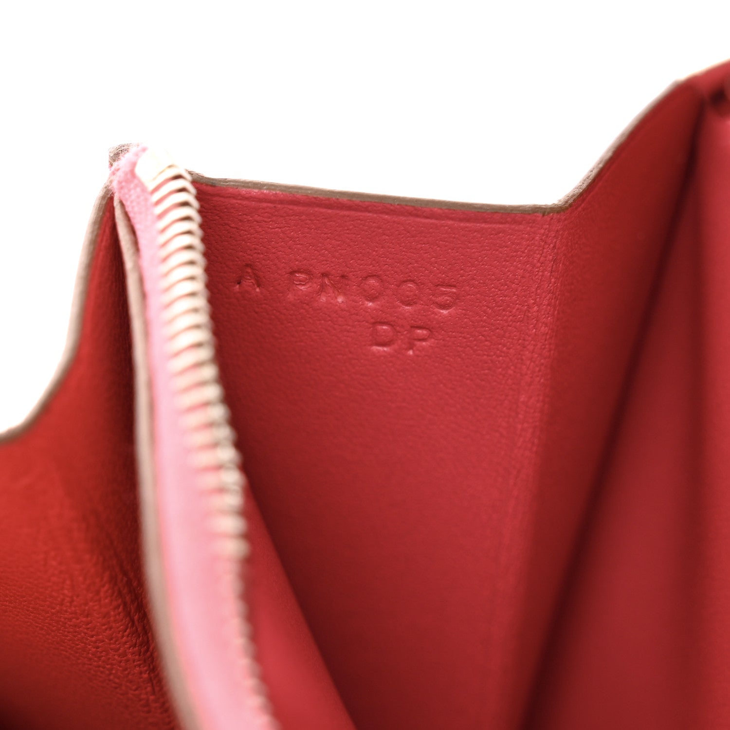 Hermes Tadelakt Constance Short Wallet Rose Lipstick 7 of 8