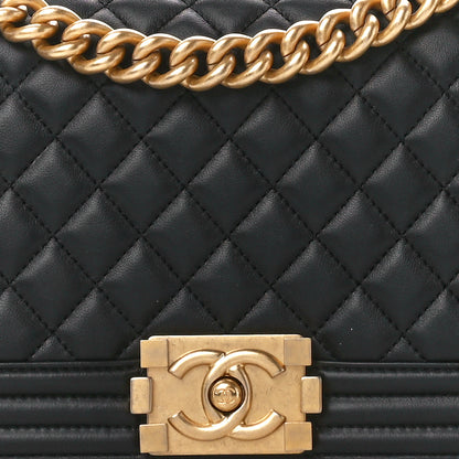 Chanel Calfskin Quilted Medium Boy Flap Black 8 of 11