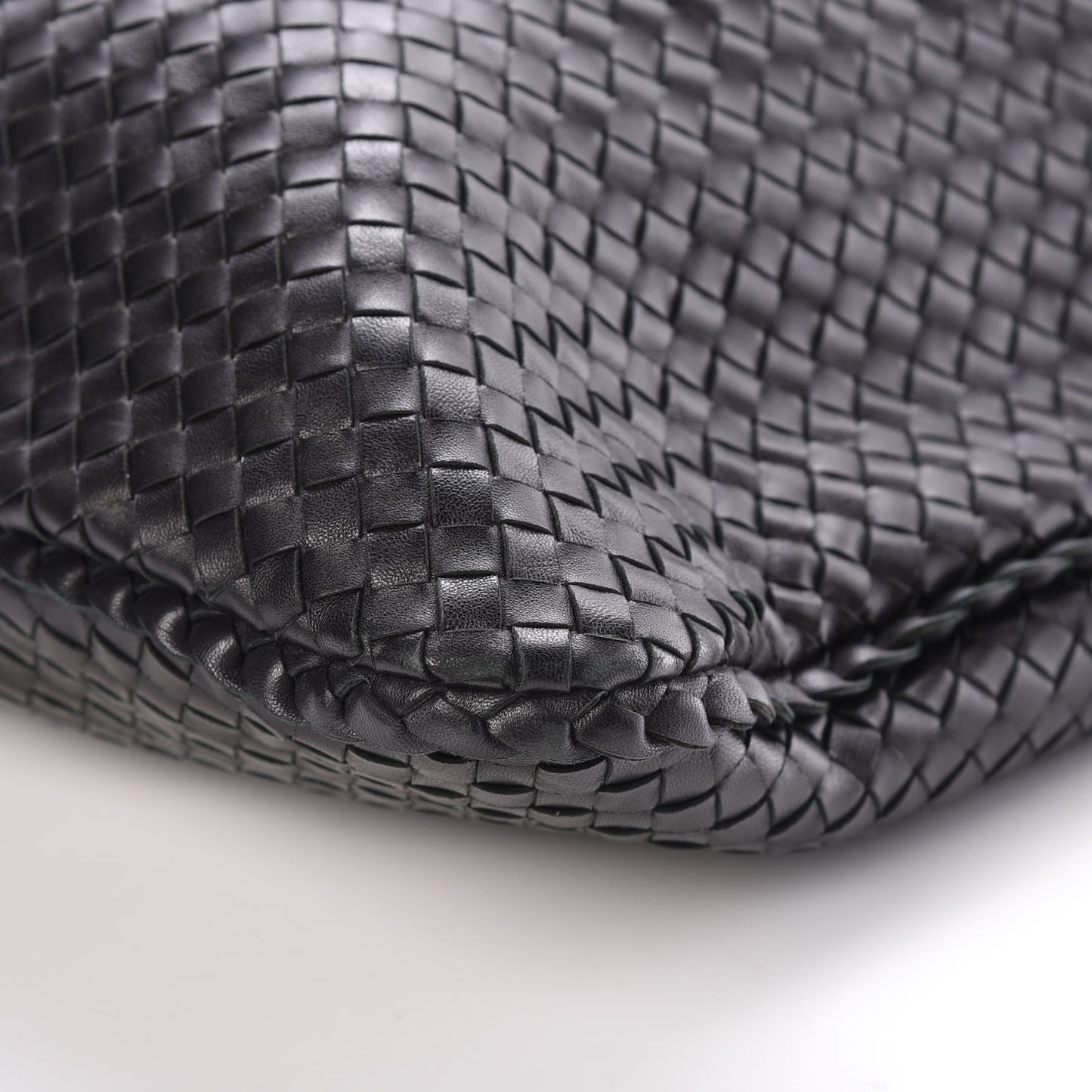 Nappa Intrecciato Maxi Veneta Hobo Black